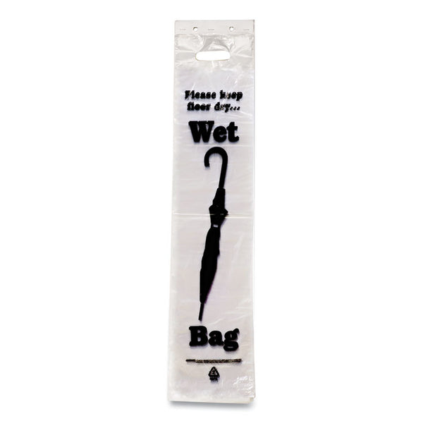 Tatco Wet Umbrella Bags, 7" x 31", Clear, 1,000/Box (TCO57010)