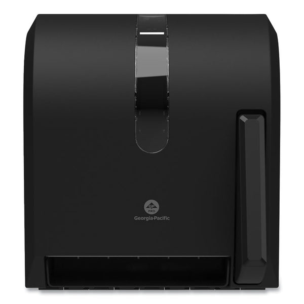 Georgia Pacific® Professional Hygienic Push-Paddle Roll Towel Dispenser, 13 x 10 x 14.4, Black (GPC54338A)