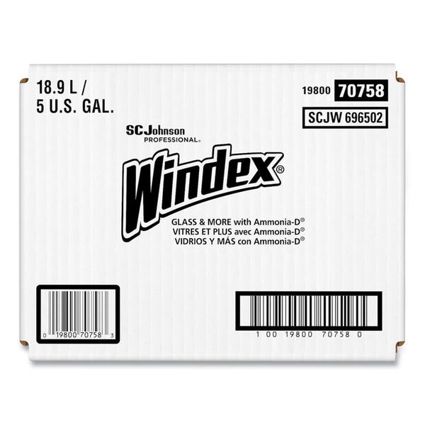 Windex® Glass Cleaner with Ammonia-D, 5 gal Bag-in-Box Dispenser (SJN696502)
