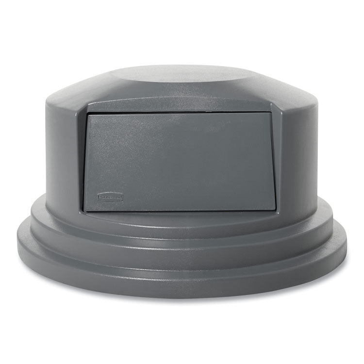 Rubbermaid® Commercial Round BRUTE Dome Top Lid for 55 gal Waste Containers, 27.25" Diameter, Gray (RCP265788GY)