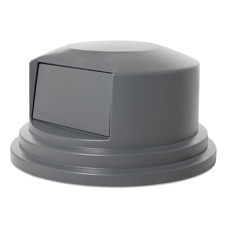 Rubbermaid® Commercial Round BRUTE Dome Top Lid for 55 gal Waste Containers, 27.25" Diameter, Gray (RCP265788GY) Each