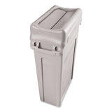 Rubbermaid® Commercial Swing Lid for Slim Jim Waste Container, Gray (RCP267360GY) Each