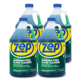 Zep Commercial® Ammonia-Free Glass Cleaner, Pleasant Scent, 1 gal Bottle, 4/Carton (ZPEZU1052128CT) Case of 4