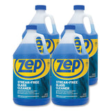 Zep Commercial® Streak-Free Glass Cleaner, Pleasant Scent, 1 gal Bottle, 4/Carton (ZPEZU1120128CT) Case of 4