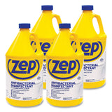 Zep Commercial® Antibacterial Disinfectant, Lemon Scent, 1 gal, 4/Carton (ZPEZUBAC128CT) Case of 4