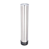 San Jamar® Large Water Cup Dispenser with Removable Cap, For 12 oz to 24 oz Cups, Stainless Steel (SJMC3400P)