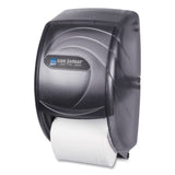 San Jamar® Duett Standard Bath Tissue Dispenser, Oceans, 7.5 x 7 x 12.75, Transparent Black Pearl (SJMR3590TBK)