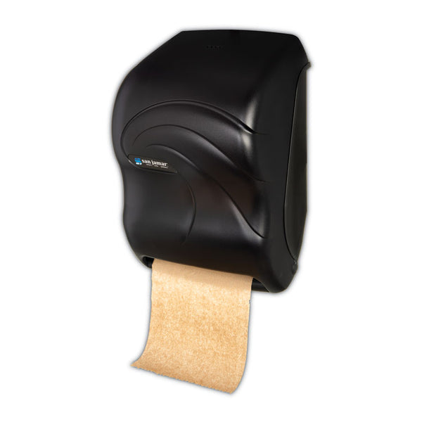 San Jamar® Electronic Touchless Roll Towel Dispenser, 11.75 x 9 x 15.5, Black Pearl (SJMT1390TBK)