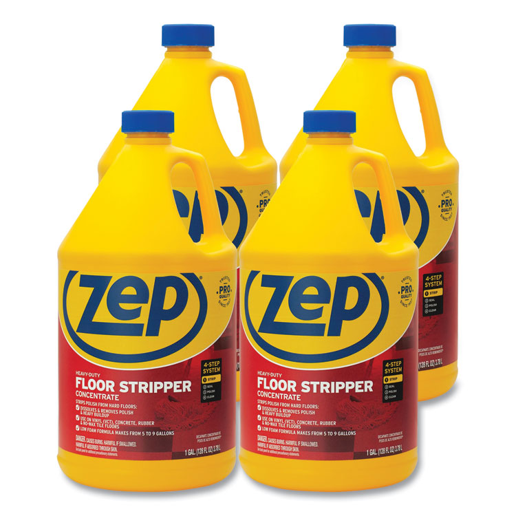 Zep Commercial® Floor Stripper, Unscented, 1 gal, 4/Carton (ZPEZULFFS128CT) Case of 4