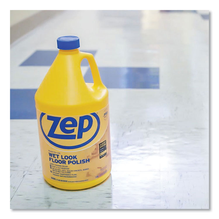 Zep Commercial® Wet Look Floor Polish, 1 gal Bottle (ZPEZUWLFF128EA) Each