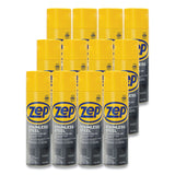 Zep Commercial® Stainless Steel Polish, 14 oz Aerosol Spray, 12/Carton (ZPEZUSSTL14CT) Case of 12