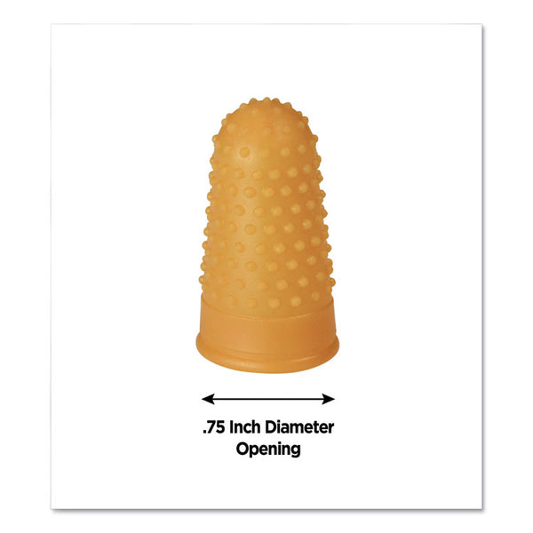 COSCO Fingertip Pads, Size 13, Extra Large, Amber, 12/Pack (CSC098199) 1 Dozen