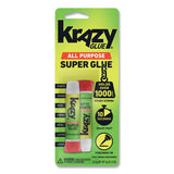 Krazy Glue® All Purpose Krazy Glue, 0.07 oz, Dries Clear, 2/Pack (EPIKG517) Pack of 2