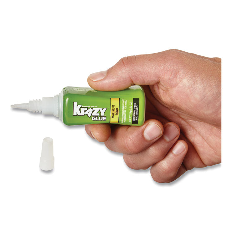 Krazy Glue® Maximum Bond Krazy Glue, 0.52 oz, Dries Clear (EPIKG48948MR) Each