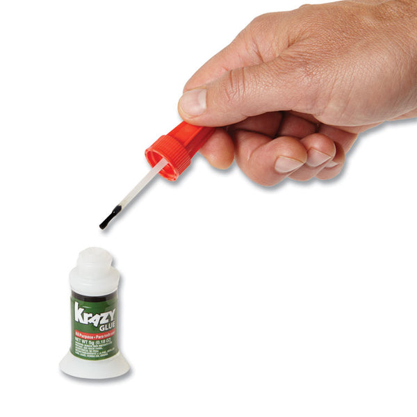 Krazy Glue® All Purpose Brush-On Krazy Glue, 0.17 oz, Dries Clear (EPIKG92548R) Each