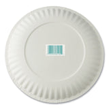 AJM Packaging Corporation White Paper Plates, 6" dia, 100/Pack, 10 Packs/Carton (AJMPP6GREWH)