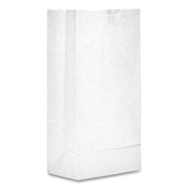 General Grocery Paper Bags, 35 lb Capacity, #8, 6.13" x 4.17" x 12.44", White, 500 Bags (BAGGW8500) Case of 500