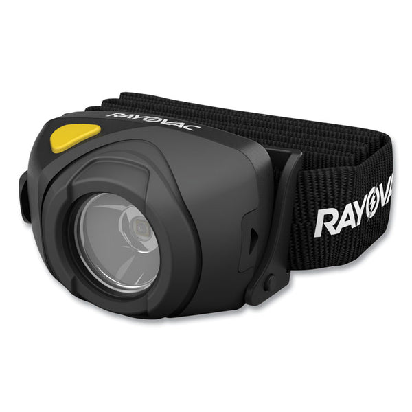 Rayovac® Virtually Indestructible LED Headlight, 3 AAA Batteries (Included), 30 m Projection, Black (RAYDIYHL3AAABTA)