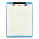 Saunders Acrylic Clipboard, 0.5" Clip Capacity, Holds 8.5 x 11 Sheets, Transparent Blue (SAU21567) Each