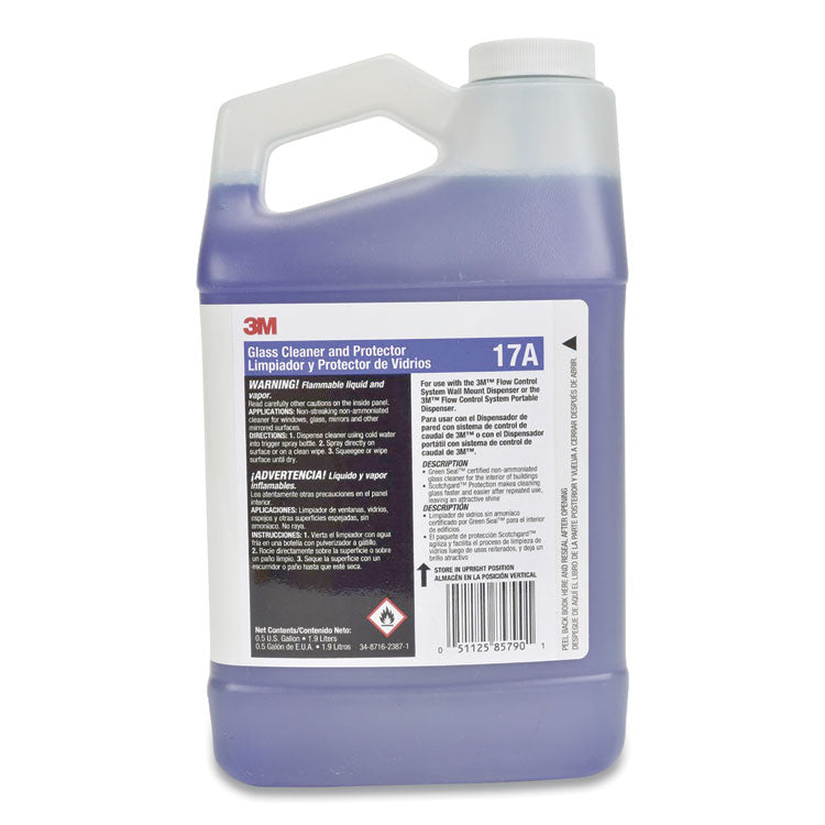 3M™ Glass Cleaner and Protector Concentrate, 2 L Bottle, 4/Carton (MMM17A) Case of 4