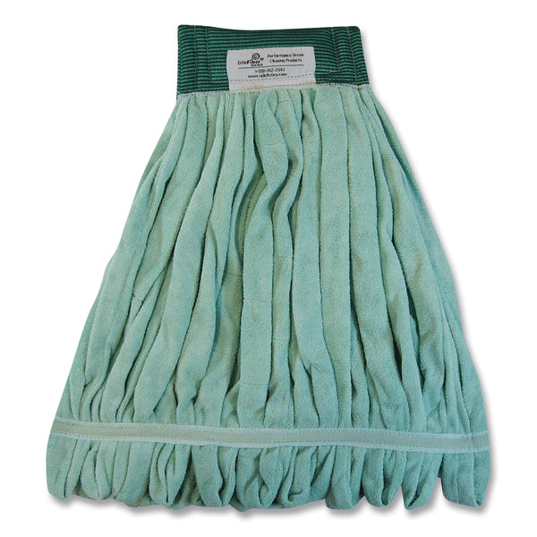 O'Dell® EchoFiber Microfiber Loop Mop, Medium, Split Microfiber, Green, 5" Green Headband (ODCMWTMG) Each