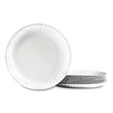 Perk™ Economy Paper Plates, 9" dia, White, 100/Pack (PRK721666)