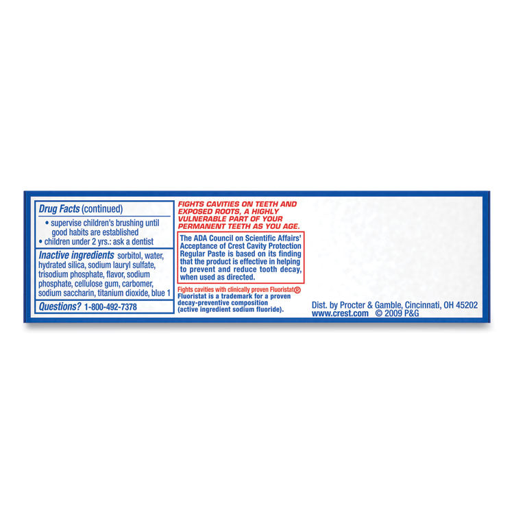 Crest® Toothpaste, Personal Size, 0.85oz Tube, 240/Carton (PGC30501)