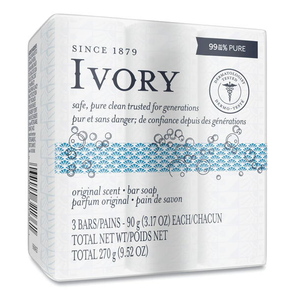 Ivory® Individually Wrapped Bath Soap, Original Scent, 3.1 oz Bar, 72/Carton (PGC12364)