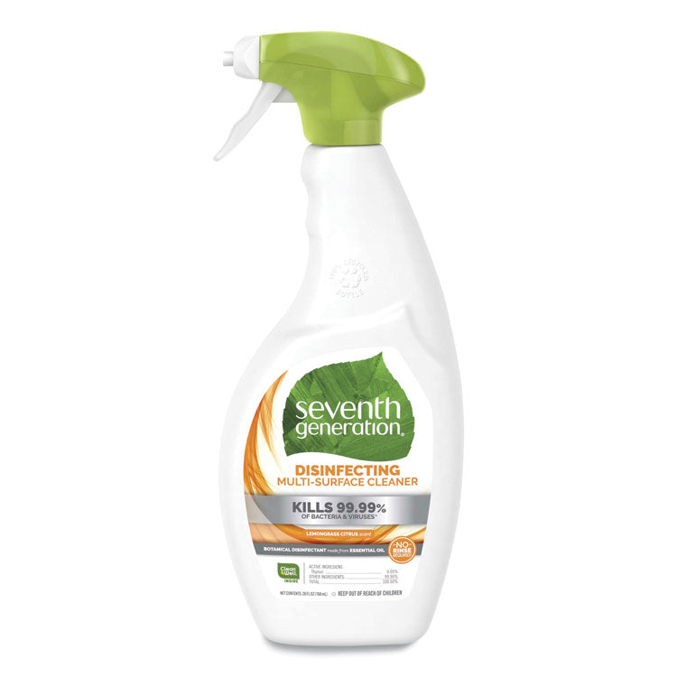 Seventh Generation® Botanical Disinfecting Multi-Surface Cleaner, 26 oz Spray Bottle, 8/Carton (SEV22810CT) Case of 8