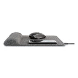 Allsop® Powertrack Plush Wireless Charging Mouse Pad with Wrist Rest, 11.8 x 11.6, Gray (ASP32304) Each