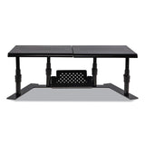 Allsop® Metal Art ErgoTwin Dual Monitor Stand, 25.6 to 33.1 x 12.6 x 6.2 to 8.6, Black, Supports 20 lb/Shelf (ASP31883) Each