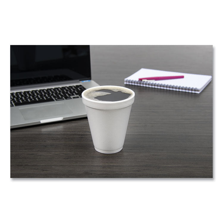 Dart® Foam Drink Cups, 12 oz, White, 1,000/Carton (DCC12J16)