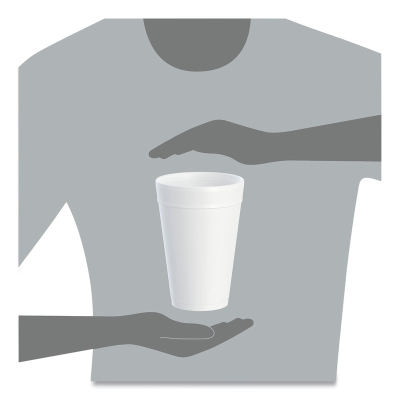 Dart 32TJ32 White 32 Ounce Foam Cups (32TJ32DART) Case of 500