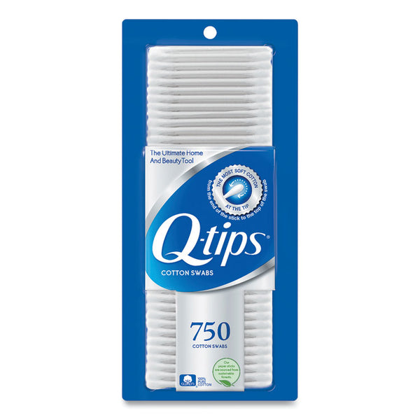 Q-tips® Cotton Swabs, 750/Pack, 12/Carton (UNI09824CT)