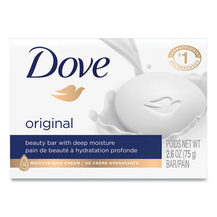 Dove® White Beauty Bar, Light Scent, 2.6 oz (UNI61073EA) Each