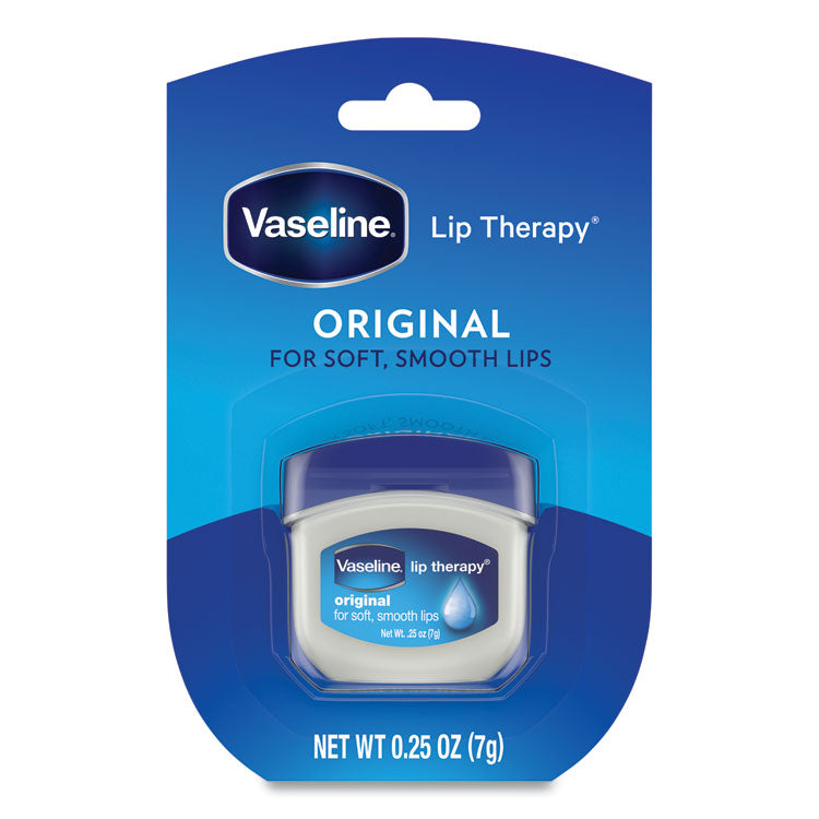 Vaseline® Lip Therapy, Original, 0.25 oz, Plastic Flip-Top Container (UNI20677EA) Each