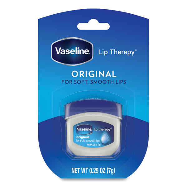 Vaseline® Lip Therapy, Original, 0.25 oz, Plastic Flip-Top Container, 32/Carton (UNI20677CT) Case of 32