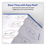 Avery® Round Print-to-the Edge Labels with Sure Feed and Easy Peel, 2" dia, Glossy White, 120/PK (AVE22807) Pack of 120