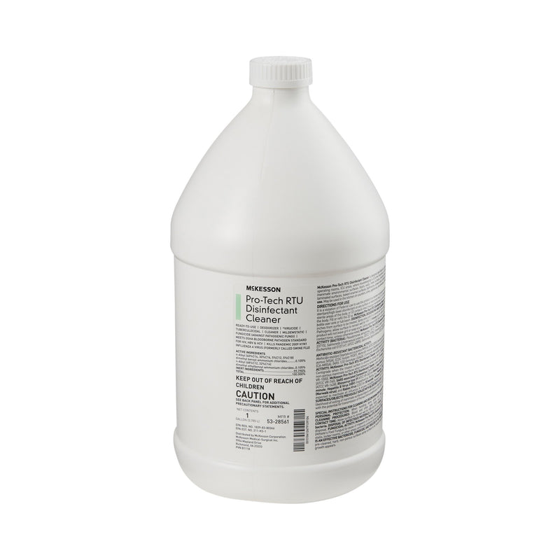McKesson Pro-Tech Surface Disinfectant Cleaner Quaternary Based J-Fill® Dispensing Systems Liquid 1 gal. Jug Floral Scent NonSterile (484483_CS) 4/CS