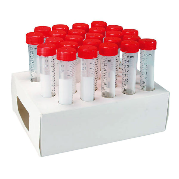 McKesson Centrifuge Tube Plain 15 mL Screw Cap Polypropylene Tube (1169361_PK) 25/PK