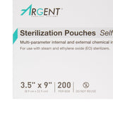 McKesson Argent™ Sure-Check® Sterilization Pouch Ethylene Oxide (EO) Gas / Steam 3-1/2 X 9 Inch Transparent / Blue Self Seal Paper / Film (527134_BX) 1/BX