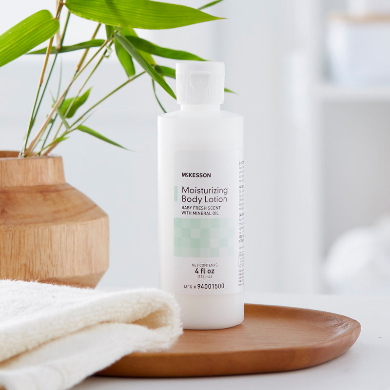 McKesson Hand and Body Moisturizer 4 oz. Bottle Baby Fresh Scent Lotion (747288_DZ) 12/DZ