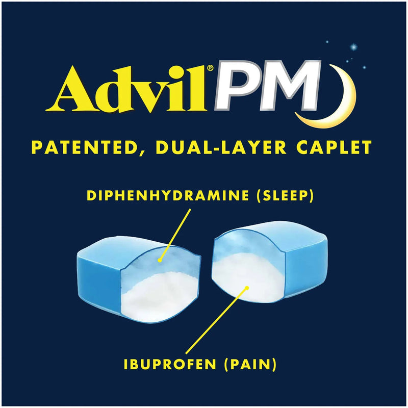 Advil® PM Night Time Pain Relief 200 mg - 38 mg Strength Ibuprofen Capsule (1230529_BT) 1/BT