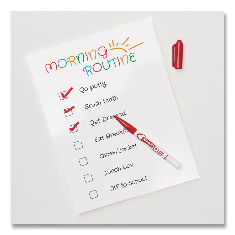 Avery® Clear Self-Adhesive Laminating Sheets, 3 mil, 9" x 12", Matte Clear, 10/Pack (AVE73603) Pack of 10