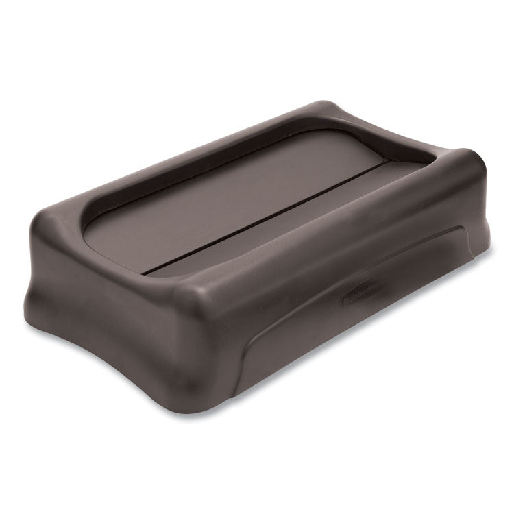 Rubbermaid® Commercial Swing Top Lid for Slim Jim Waste Containers, 11.38w x 20.5d x 5h, Black (RCP267360BK) Each