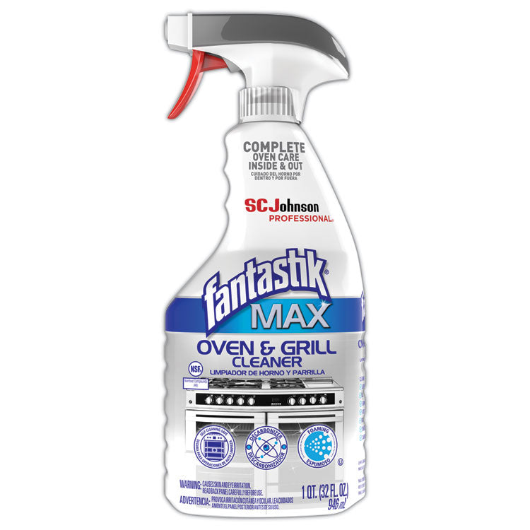 Fantastik® MAX MAX Oven and Grill Cleaner, 32 oz Bottle (SJN323562) Each