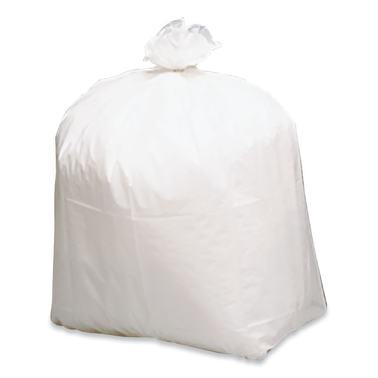 Earthsense® Commercial Linear-Low-Density Recycled Tall Kitchen Bags, 13 gal, 0.85 mil, 24" x 33", White, 15 Bags/Roll, 10 Rolls/Box (WBIRNW1K150V) Box of 150