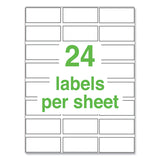 Avery® UltraDuty GHS Chemical Waterproof and UV Resistant Labels, 1 x 2.5, White, 24/Sheet, 25 Sheets/Pack (AVE60527) Pack of 600