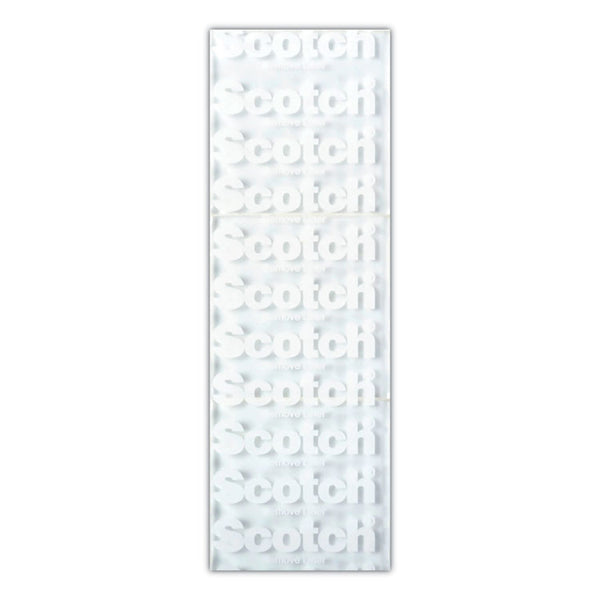 Scotch® Restickable Mounting Tabs, Removable, Holds Up to 1 lb, 1 x 3, Clear, 6/Pack (MMMR101)