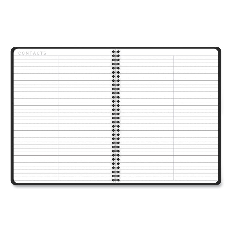 AT-A-GLANCE® Contemporary Lite Weekly/Monthly Planner, 11 x 8.25, Black Simulated Leather Cover, 12-Month (Jan to Dec): 2025 (AAG7095XL05)